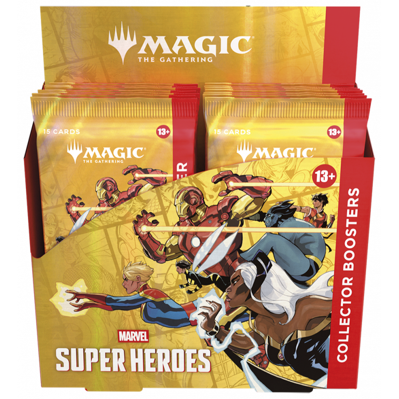 Boite de boosters collector de Magic: The Gathering Marvel Super Heroes